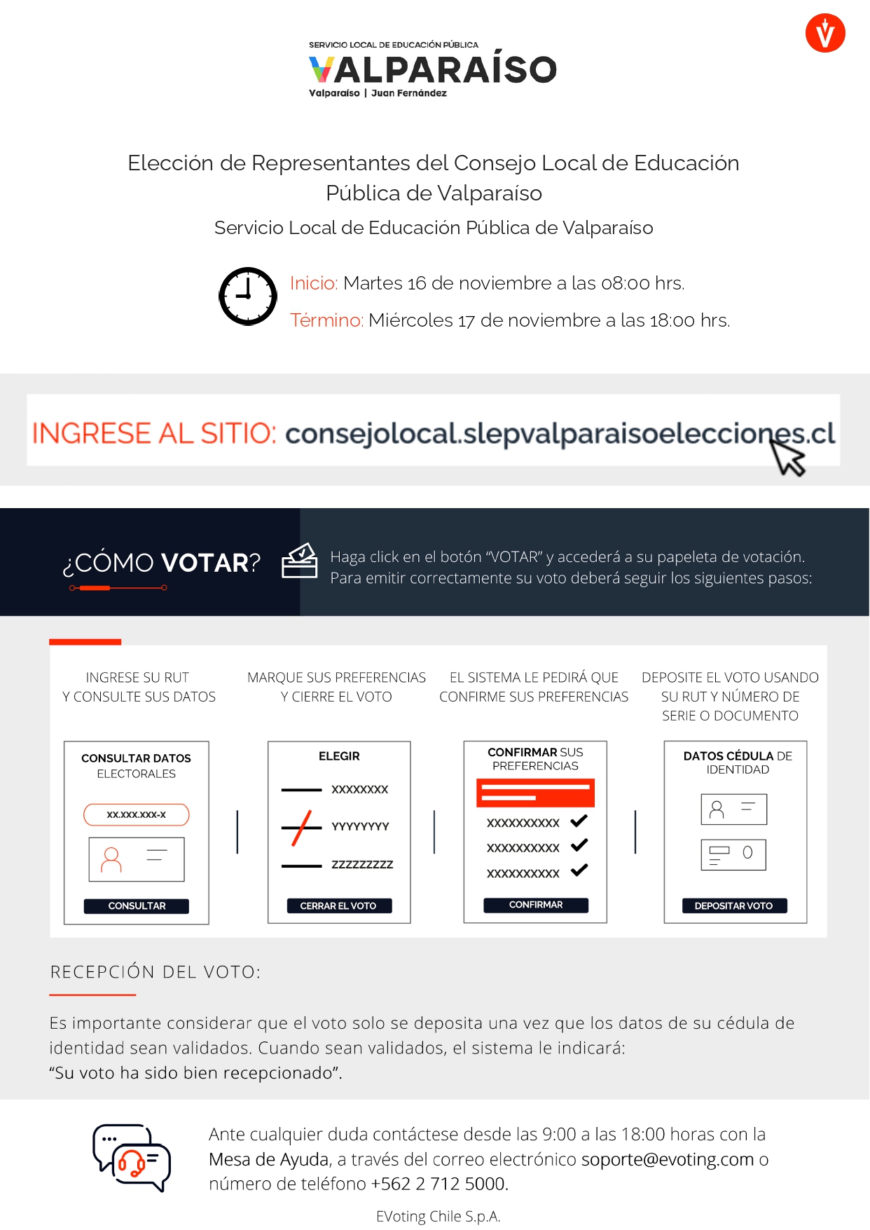 LTV dispondrá de puntos electrónicos para votación de Consejo Local de Educación Pública